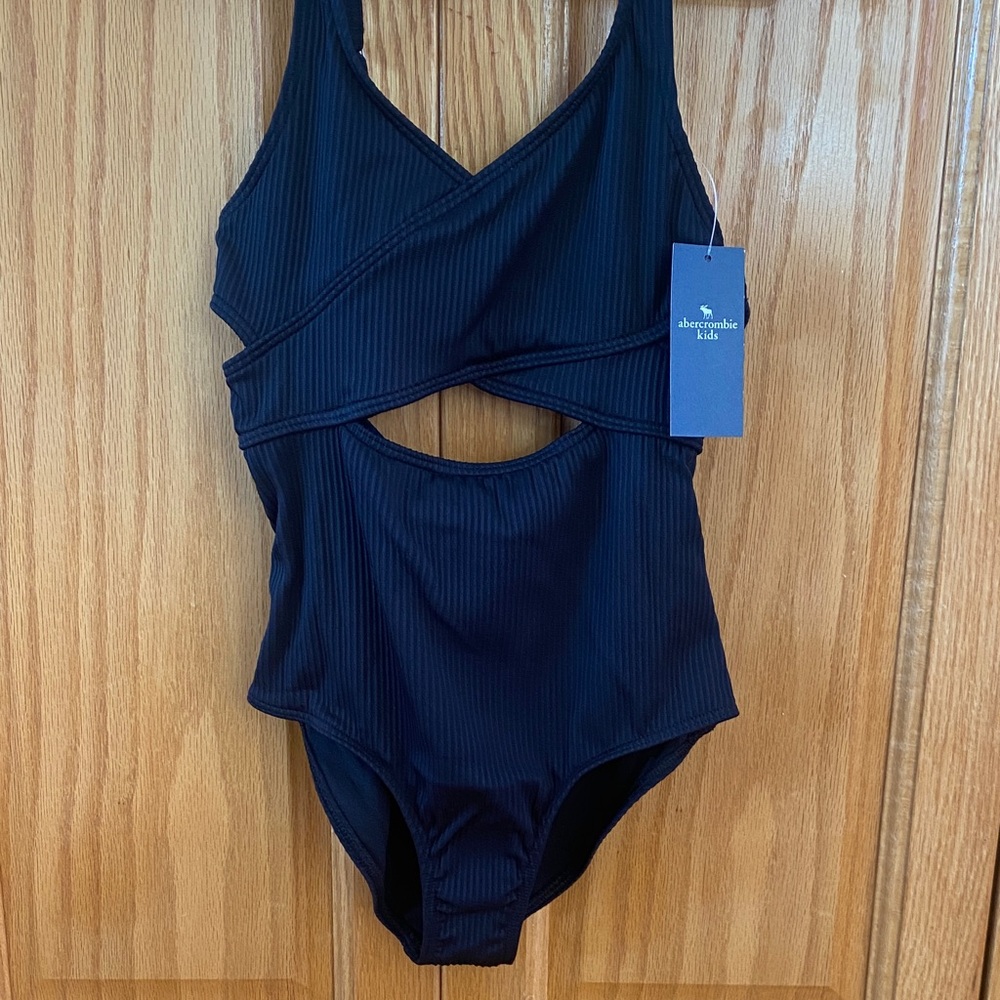 Abercrombie Kids Black Swimsuit with Cutout